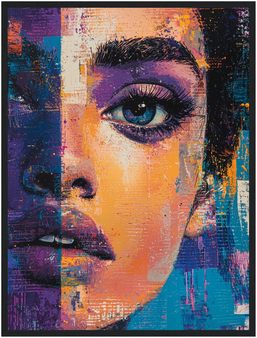 Abstraktes Frauenportrait Poster Pop Art – mattes Kunstdruck-Papier – Ansicht 5