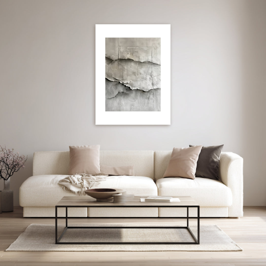 Betonstruktur Abstrakt Poster abstrakt – mattes Kunstdruck-Papier – Ansicht 3