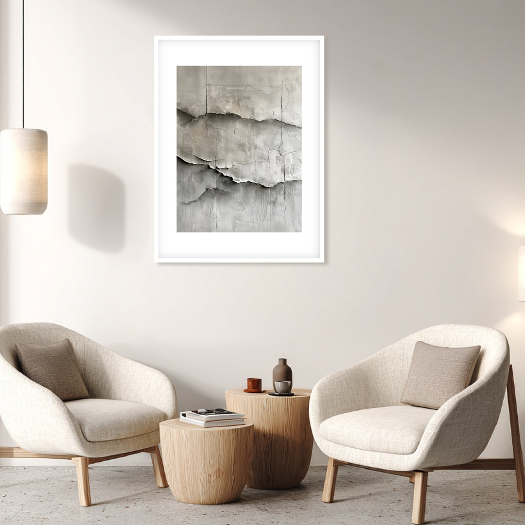Betonstruktur Abstrakt Poster abstrakt – mattes Kunstdruck-Papier – Ansicht 4