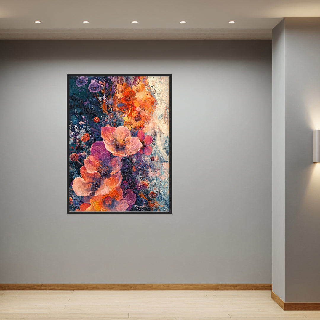 Blütenpracht im Rausch der Farben Poster Dopamin – mattes Kunstdruck-Papier – Ansicht 2