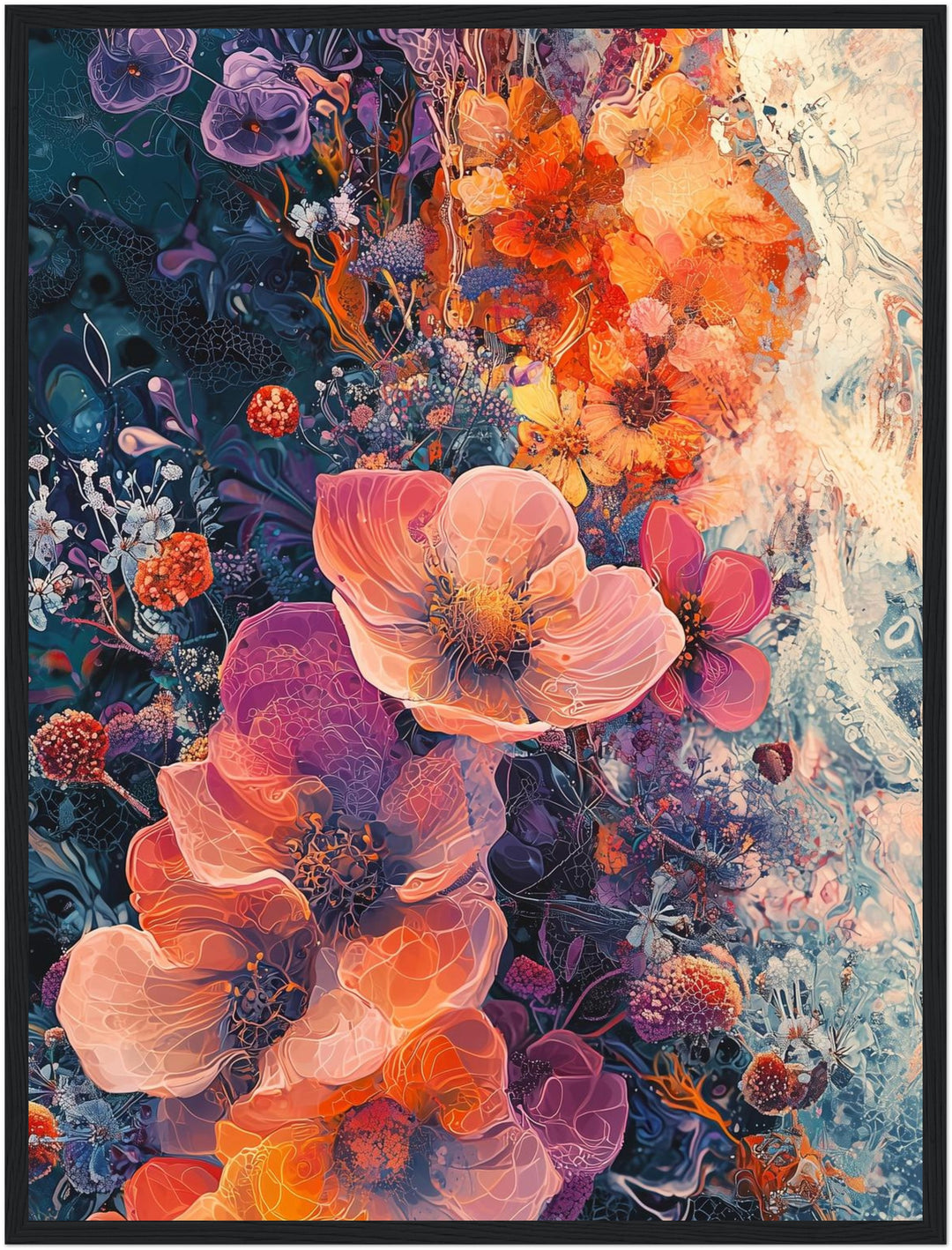 Blütenpracht im Rausch der Farben Poster Dopamin – mattes Kunstdruck-Papier – Ansicht 5