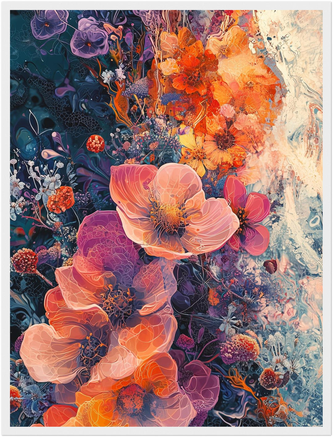 Blütenpracht im Rausch der Farben Poster Dopamin – mattes Kunstdruck-Papier – Ansicht 6