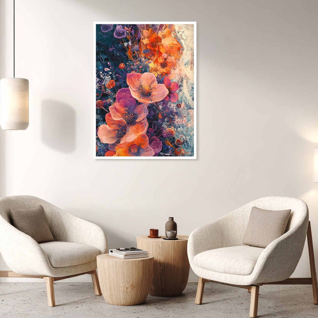 Blütenpracht im Rausch der Farben Poster Dopamin – mattes Kunstdruck-Papier – Ansicht 4