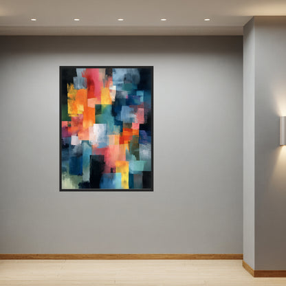 Bunte Pinselstriche Poster