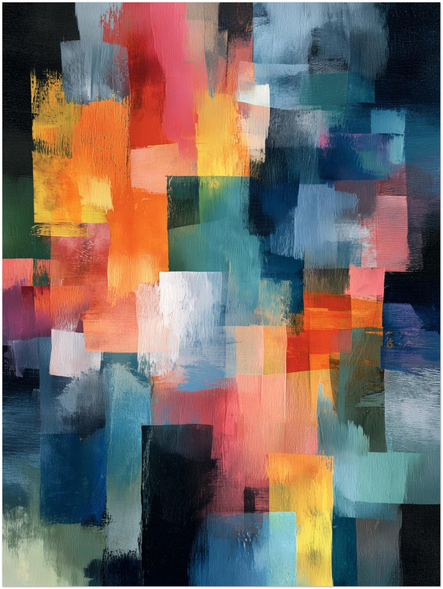 Bunte Pinselstriche Poster