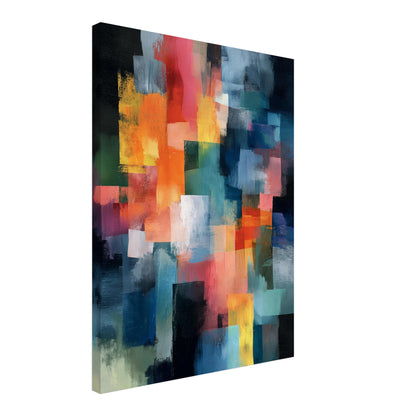 Bunte Pinselstriche Leinwandbild