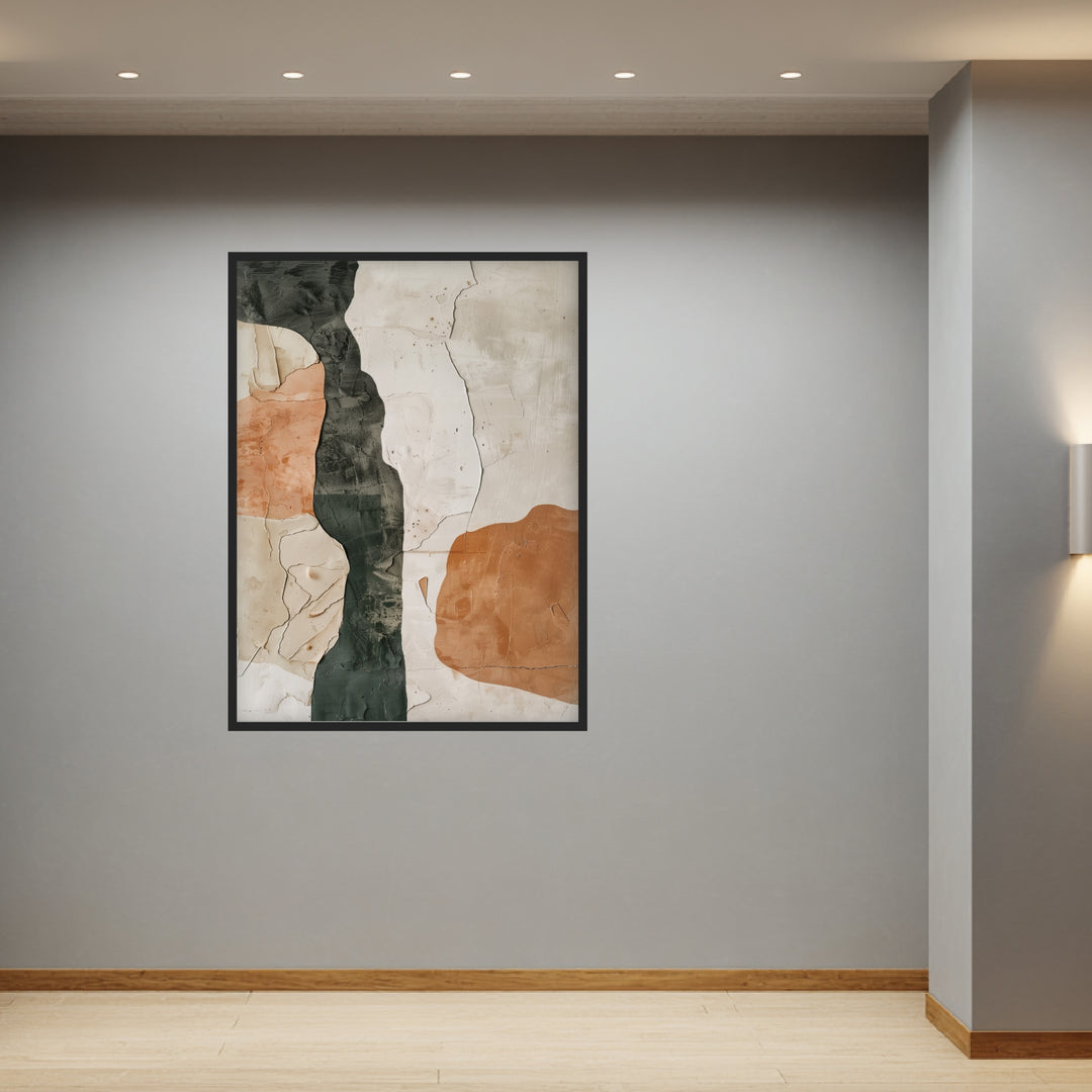 Erdfarben Poster abstrakt – mattes Kunstdruck-Papier – Ansicht 2