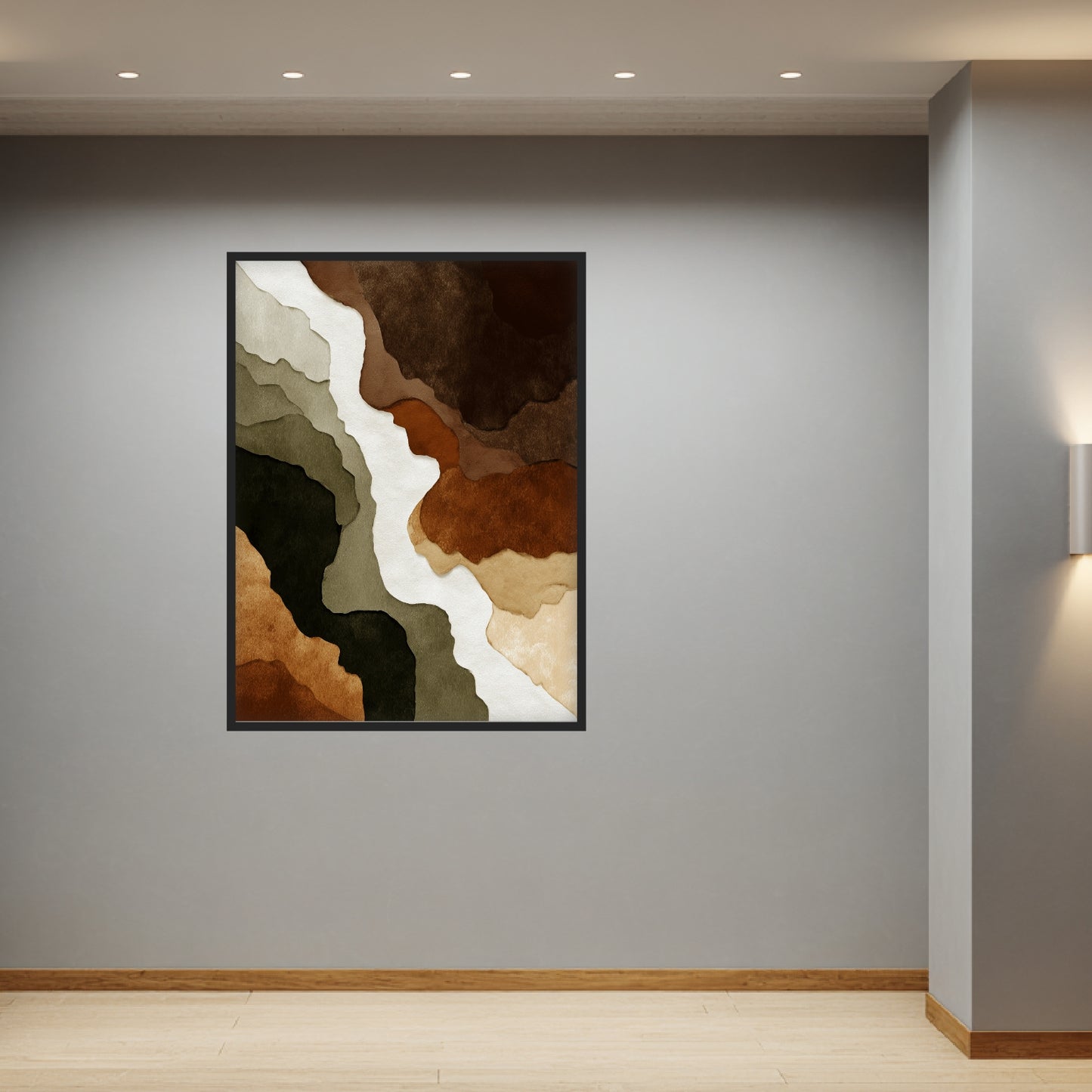 Erdton Schichten Poster