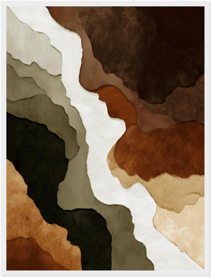 Erdton Schichten Poster