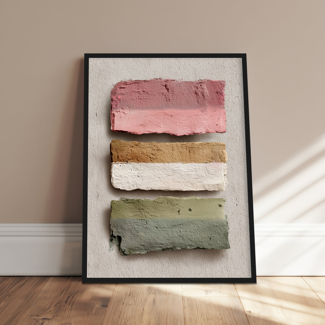 Farbpalette Textur Poster abstrakt – mattes Kunstdruck-Papier – Ansicht 2