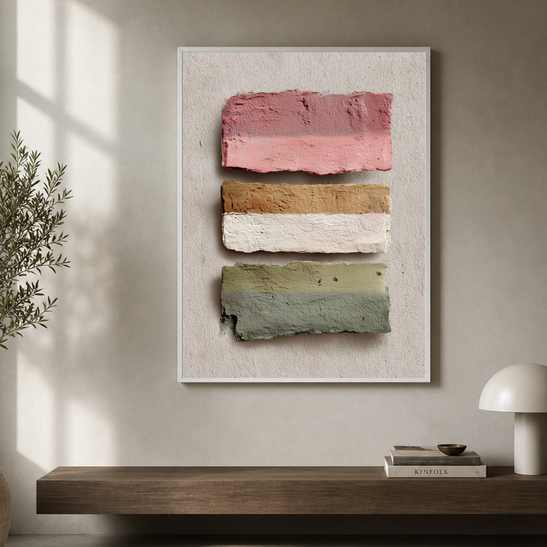 Farbpalette Textur Poster abstrakt – mattes Kunstdruck-Papier – Ansicht 4