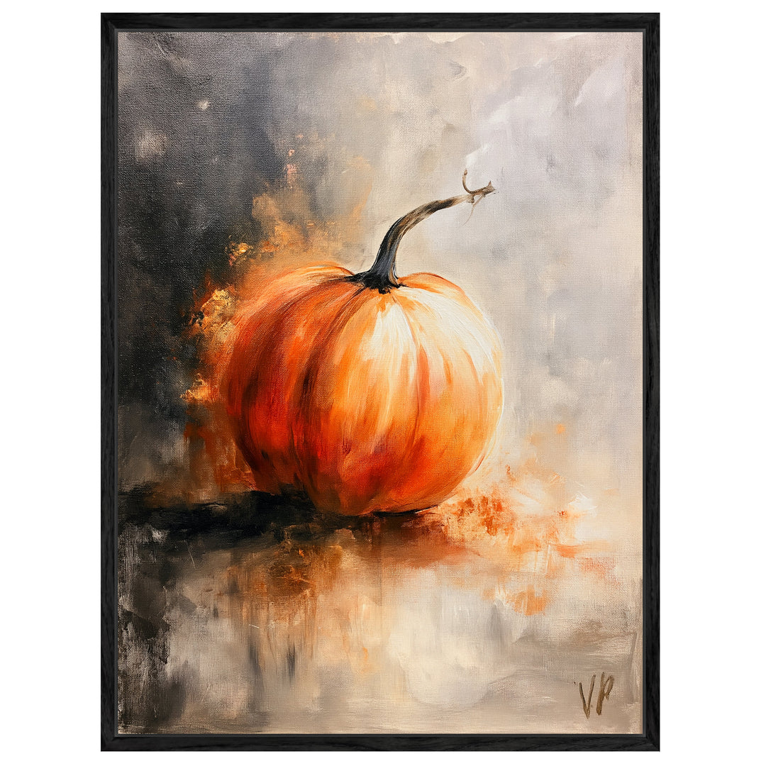 Kürbis im Herbstlicht Leinwandbild – Leinwandbild