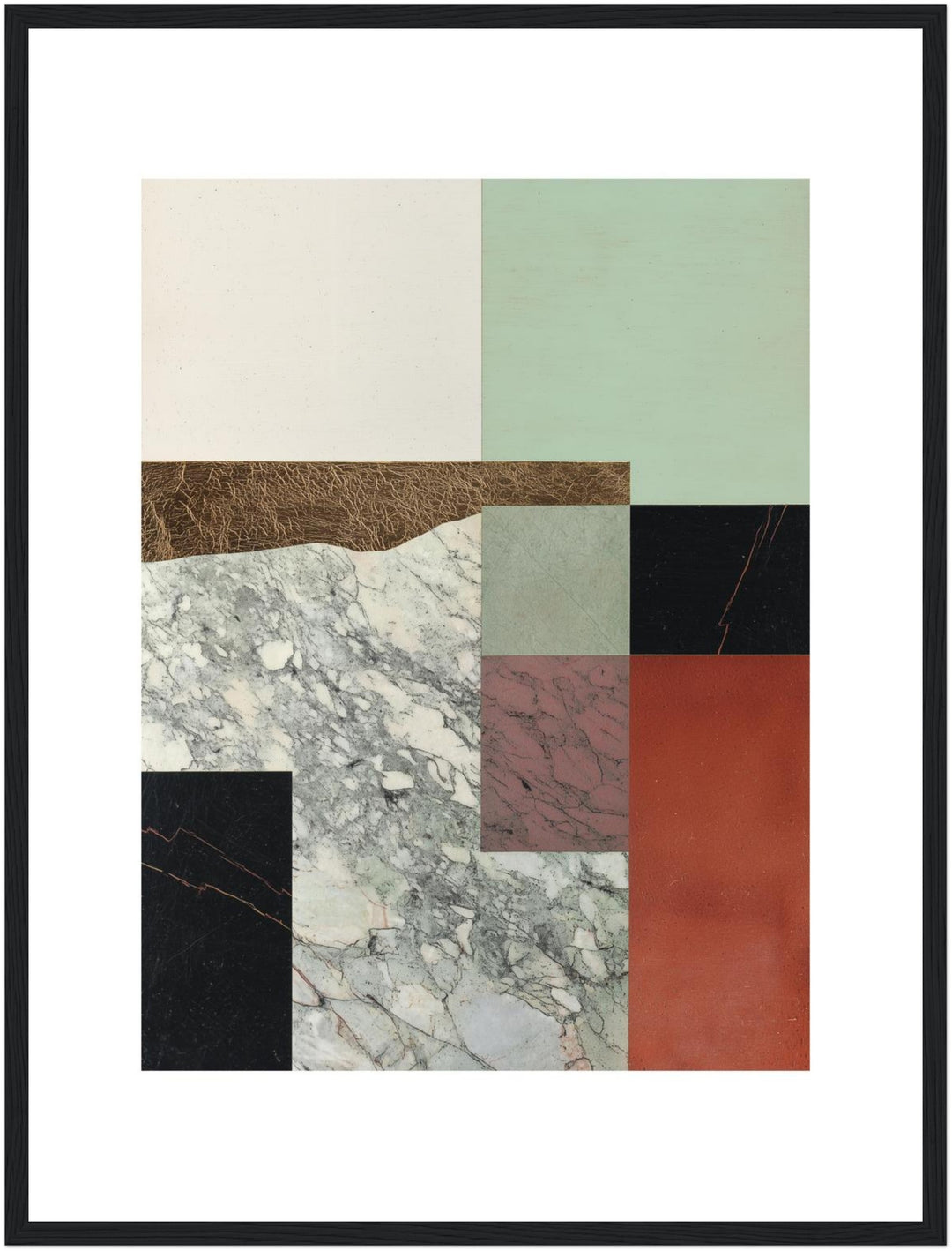Marmor Geometrie Poster abstrakt – mattes Kunstdruck-Papier – Ansicht 5