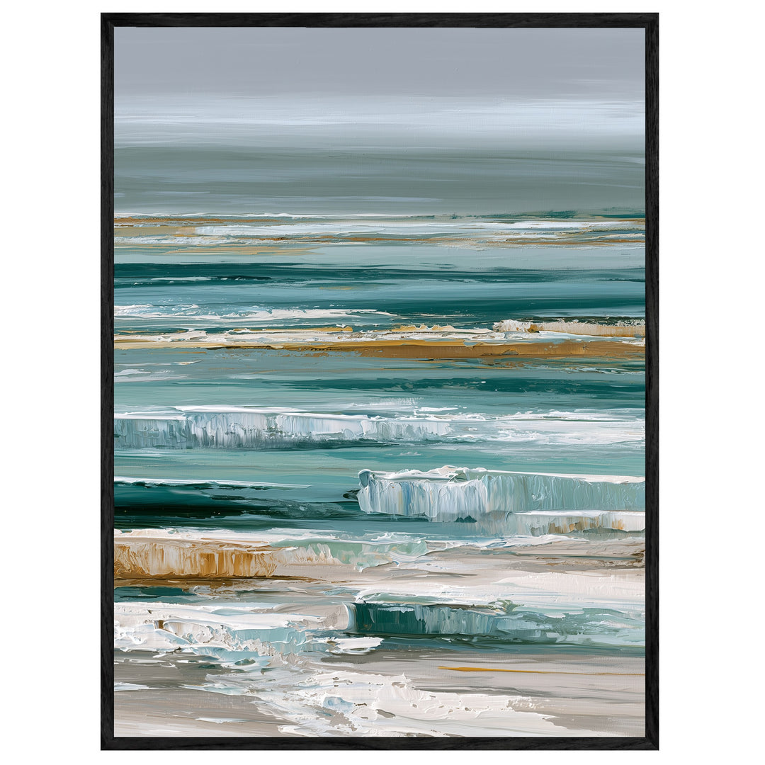 Stilles Meer in Türkis Leinwand