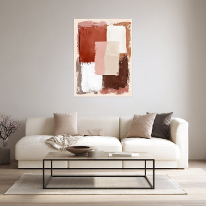 Terracotta Flecken Poster