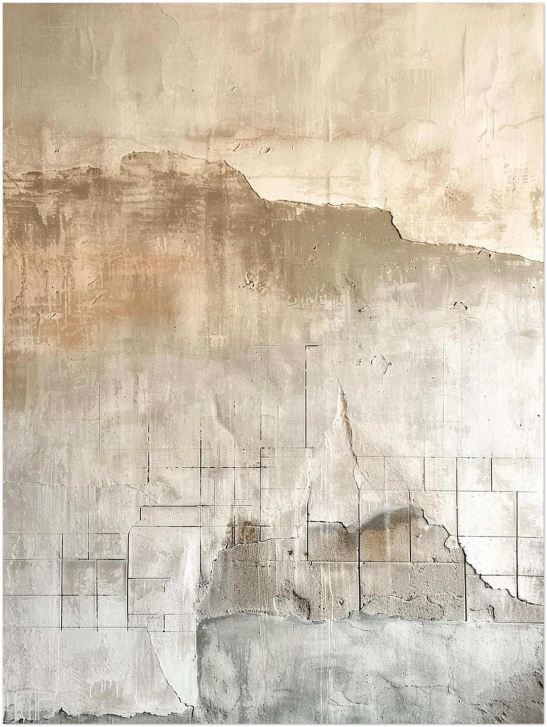 Verwitterte Wandtextur abstrakt – Wandkunst