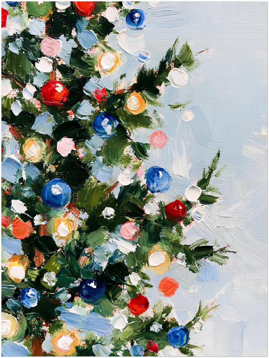 Weihnachtsbaum in Farben Poster – Ohne Rahmen – Produktfoto