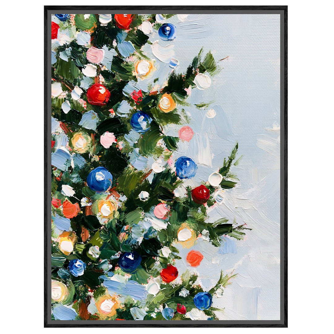Weihnachtsbaum in Farben Leinwandbild – Leinwandbild