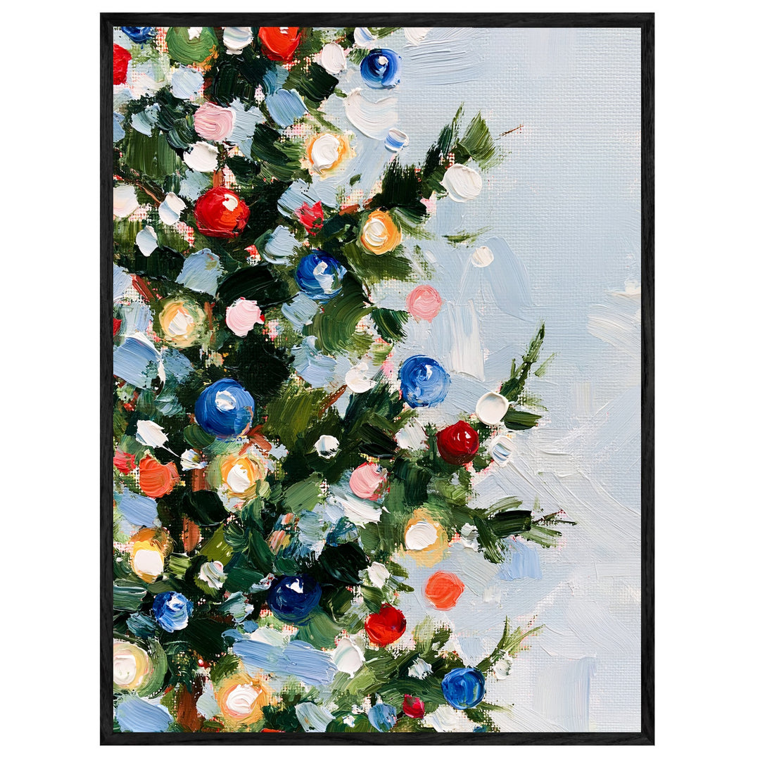 Weihnachtsbaum in Farben Leinwand