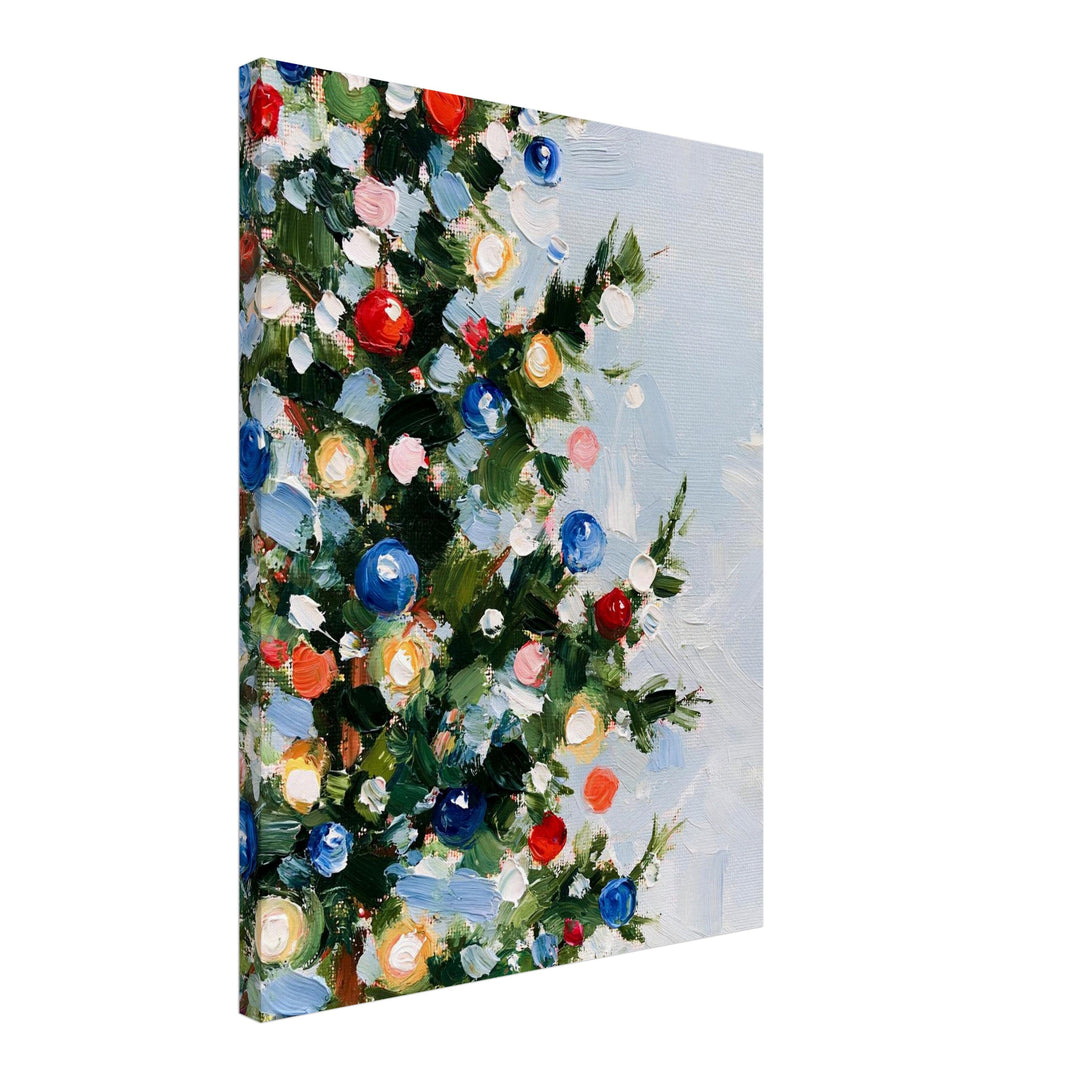Weihnachtsbaum in Farben – Einzelmotiv aus dem 2er Leinwand Set