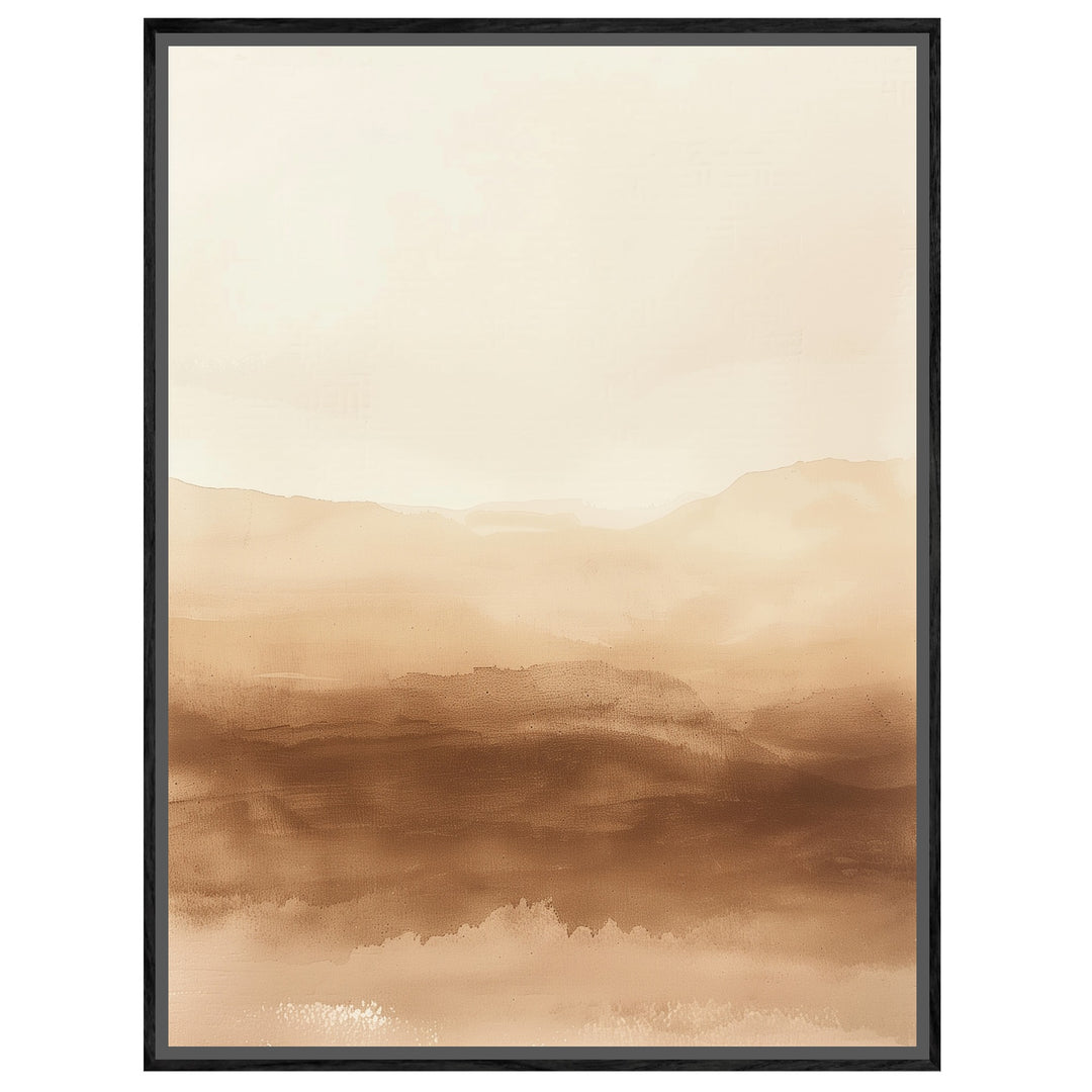 Wüstenlandschaft im Dunst Leinwandbild – Leinwandbild