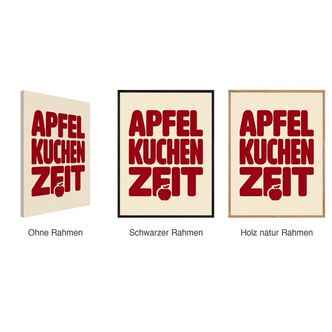 Rahmen für Leinwand: ohne Rahmen, Schwarz, Holz natur