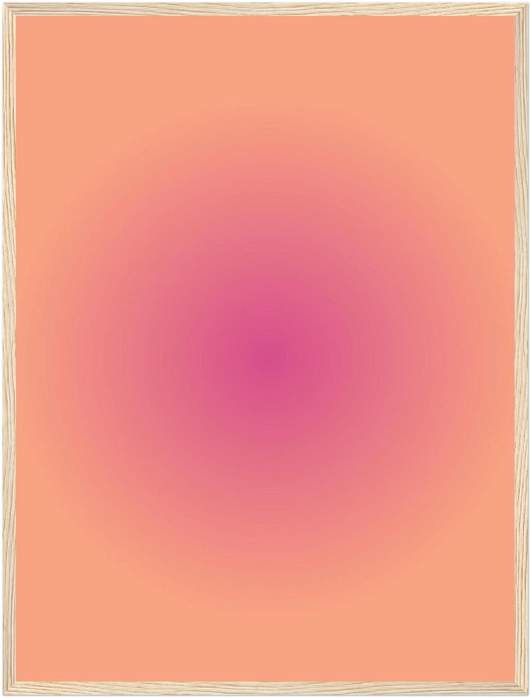 Aura rosa Poster – Holz natur Rahmen – Produktfoto