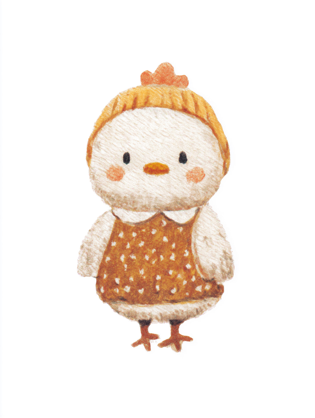 Babyhuhn im Pullover  – Wandkunst