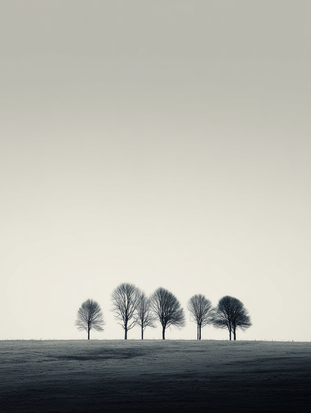 Bäume auf Kuppe  – Wandkunst