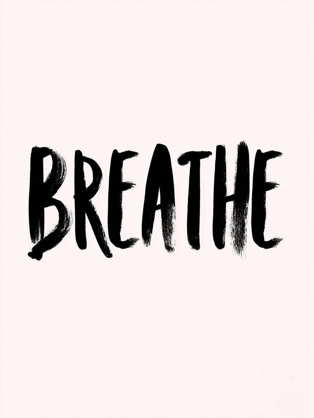 Breathe Poster Leinwandbild – Leinwandbild