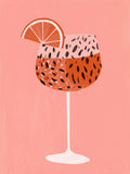 Cocktail mit Grapefruit Dopamin – Wandkunst