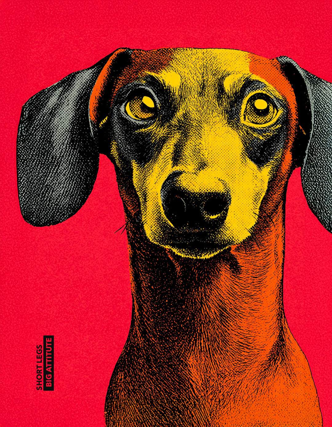 Dackel Pop Art – Wandkunst
