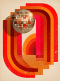 Disco Kugel Formen Retro – Wandkunst