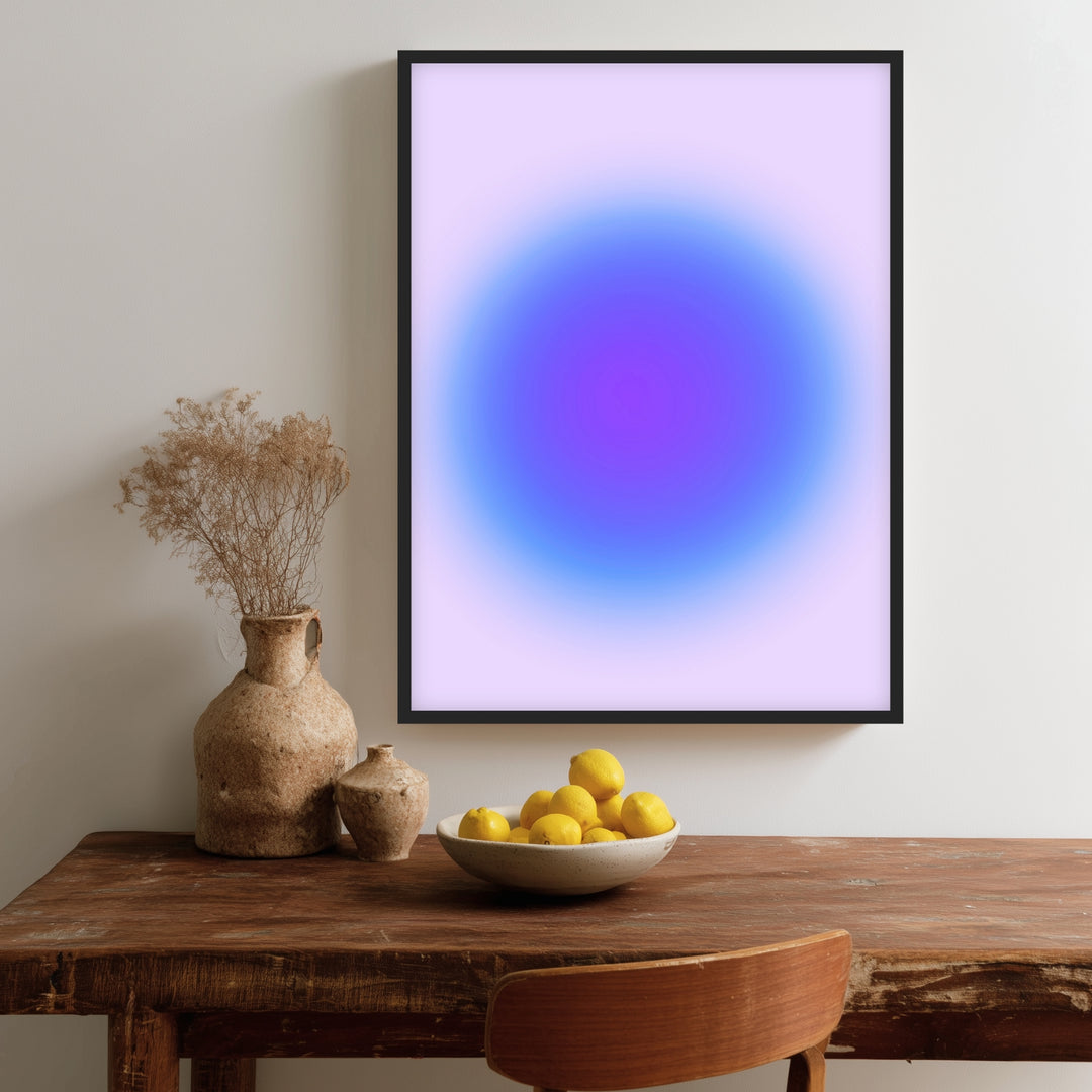 Aura blau Poster Dopamin – mattes Kunstdruck-Papier – Ansicht 2