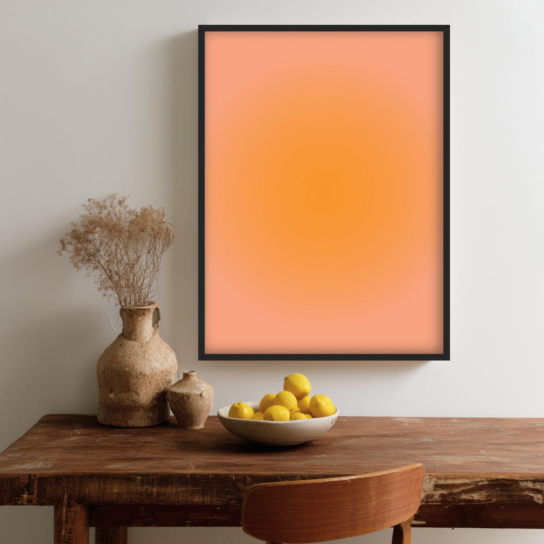 Aura orange Poster Dopamin – mattes Kunstdruck-Papier – Ansicht 2