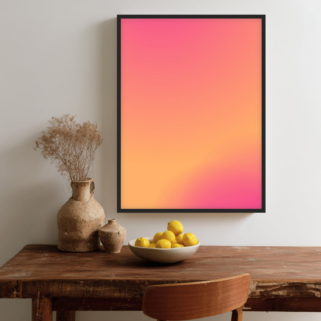 Aura rosa-orange Vol. I Poster Dopamin – mattes Kunstdruck-Papier – Ansicht 2