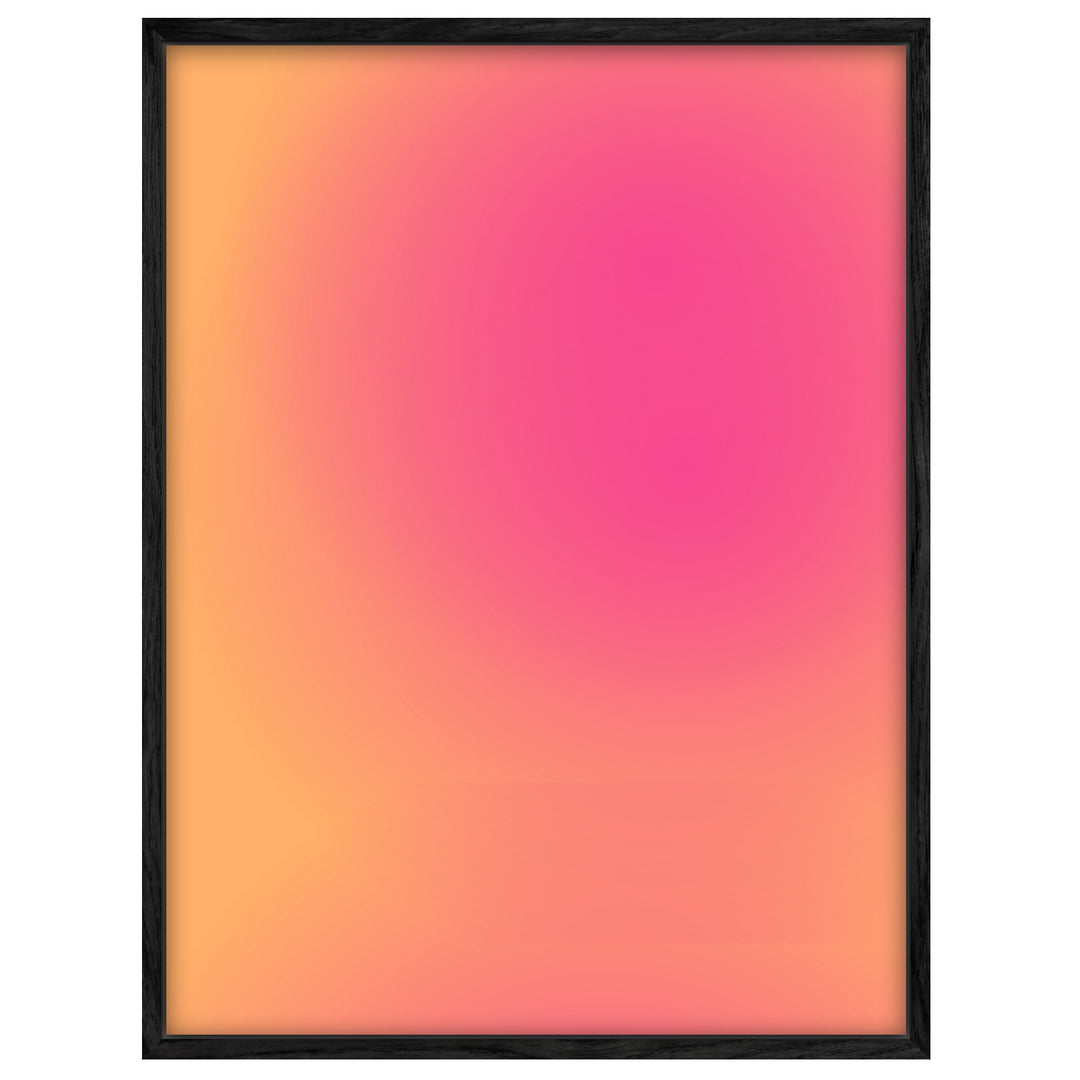 Aura rosa-orange Vol. II Leinwand Dopamin – Leinwand auf Holzrahmen – Ansicht 4