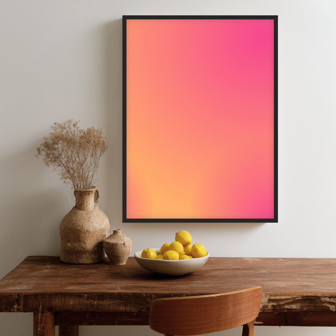 Aura rosa-orange Vol. III Poster Dopamin – mattes Kunstdruck-Papier – Ansicht 2