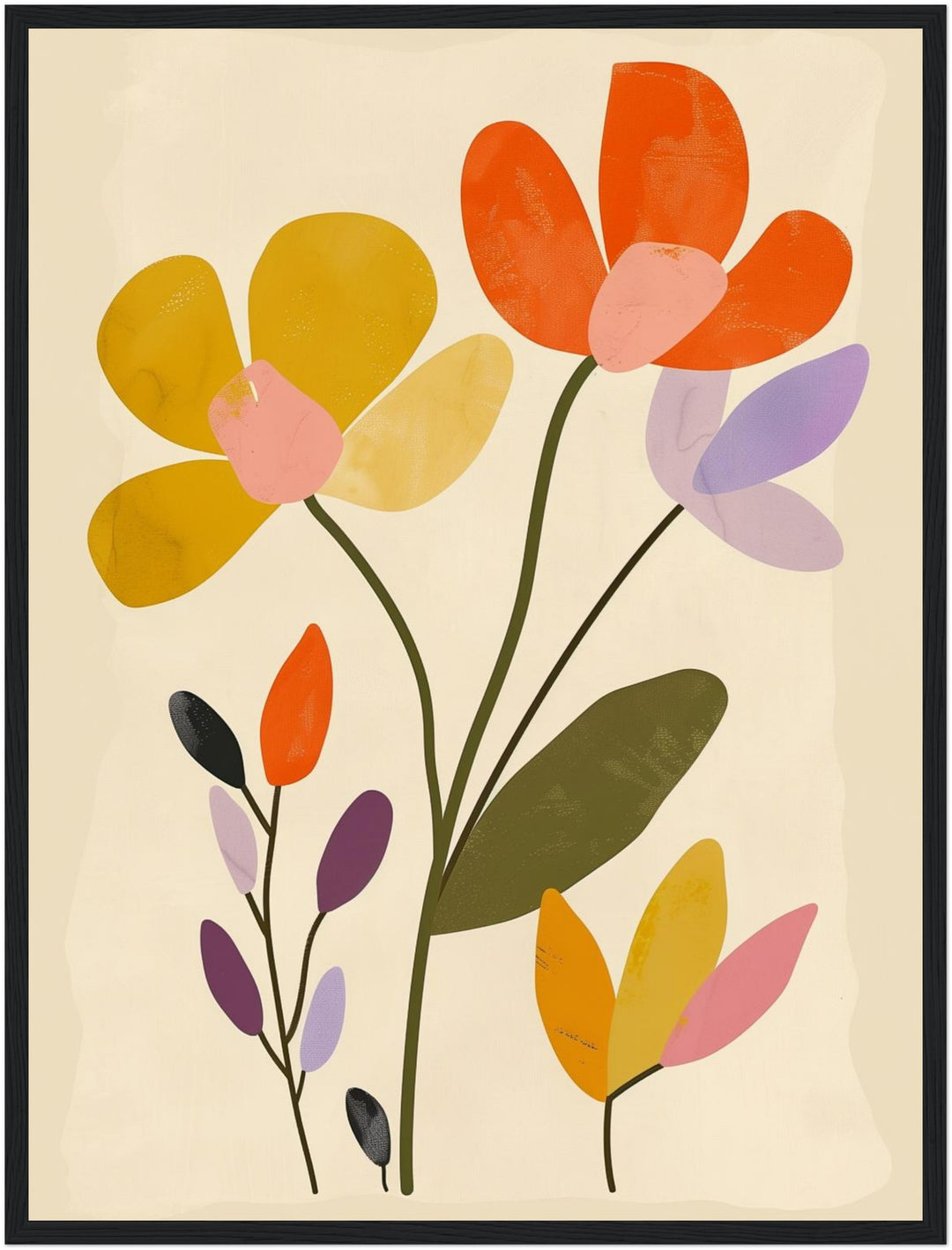 Blütenpracht in Harmonie Poster Dopamin – mattes Kunstdruck-Papier – Ansicht 5