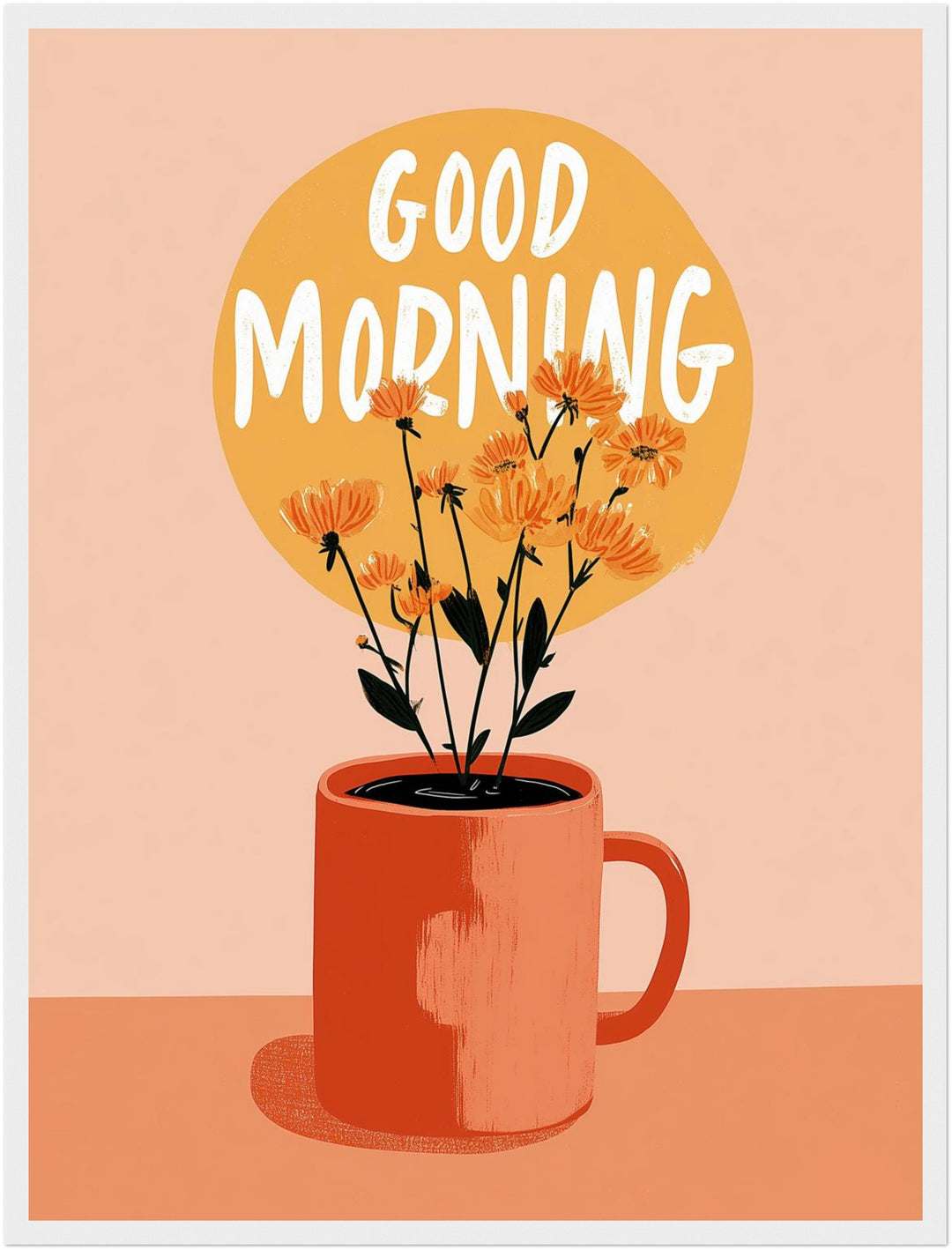 Good Morning Poster Dopamin – mattes Kunstdruck-Papier – Ansicht 6
