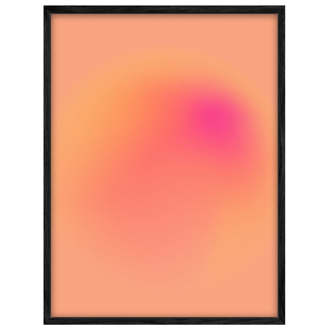 Aura orange-pink Leinwand Dopamin – Leinwand auf Holzrahmen – Ansicht 4