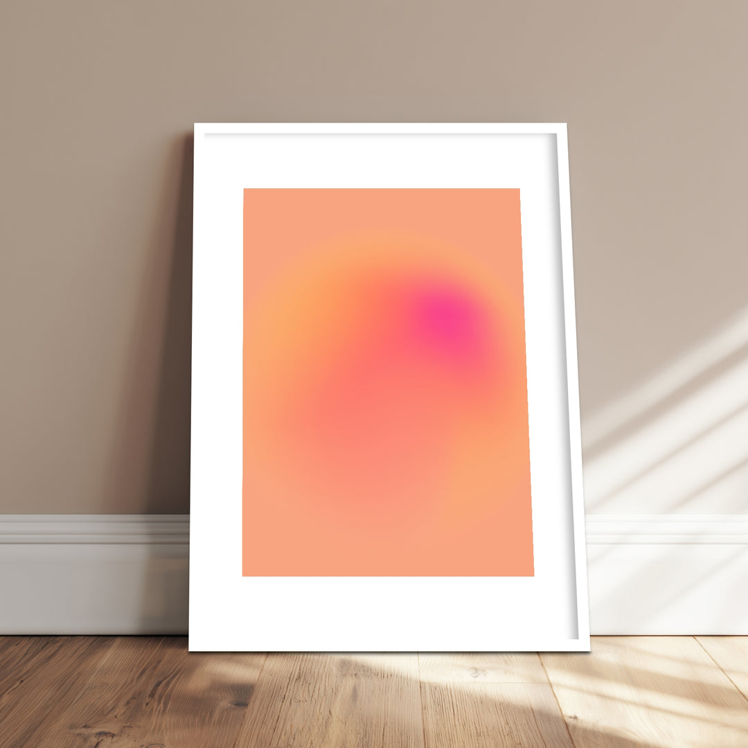 Aura orange-pink Poster Dopamin – mattes Kunstdruck-Papier – Ansicht 4
