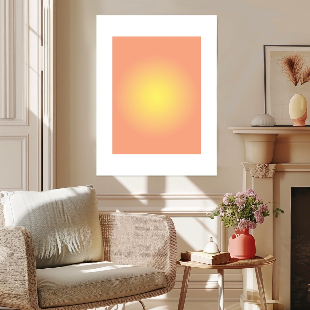 Aura sonnengelb Poster Dopamin – mattes Kunstdruck-Papier – Ansicht 3