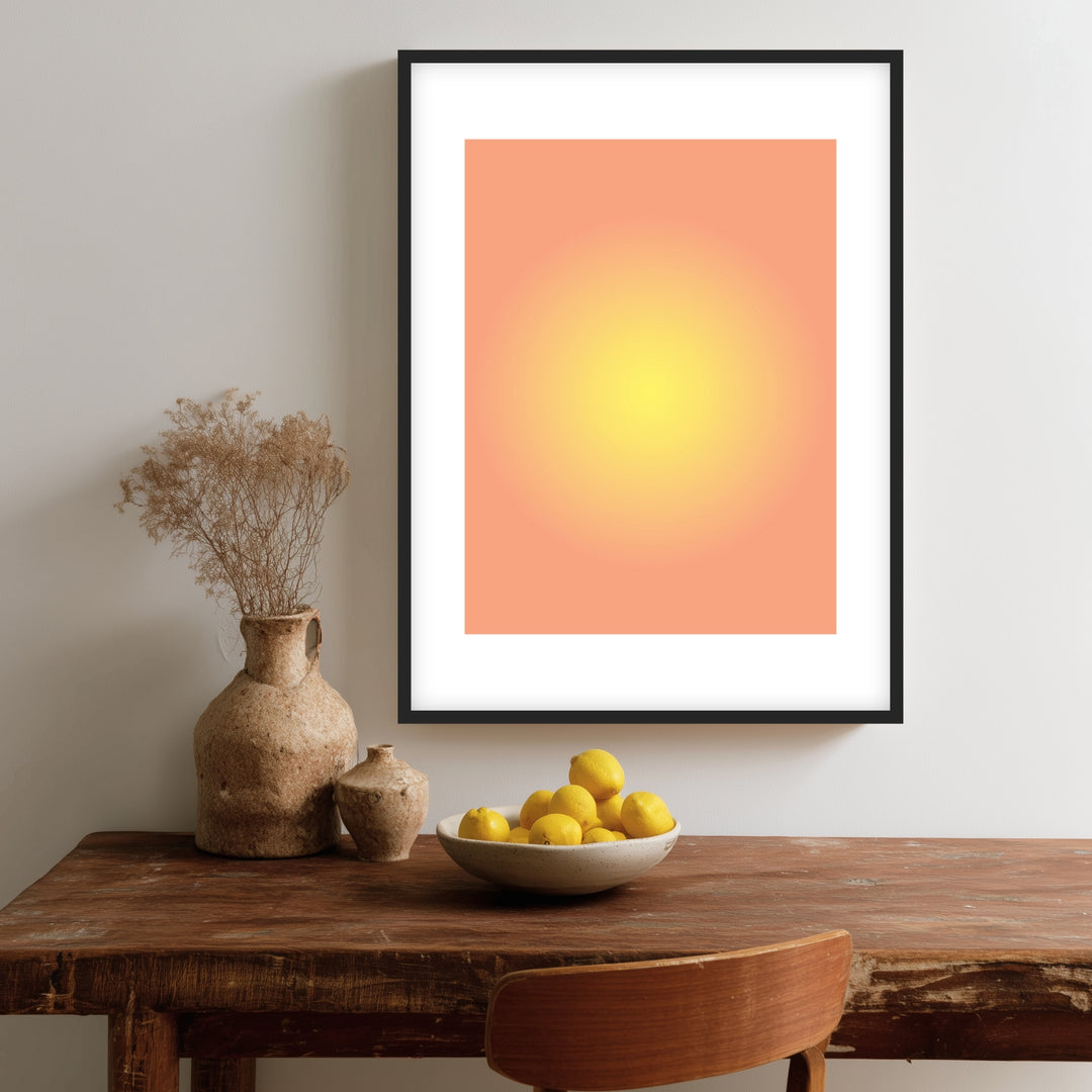 Aura sonnengelb Poster Dopamin – mattes Kunstdruck-Papier – Ansicht 2