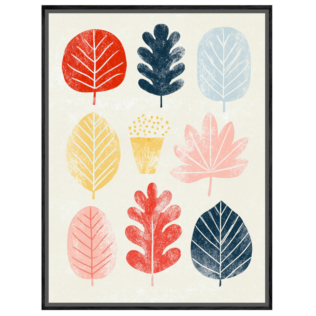 Bunte Blätter im Herbst Leinwandbild – Leinwandbild