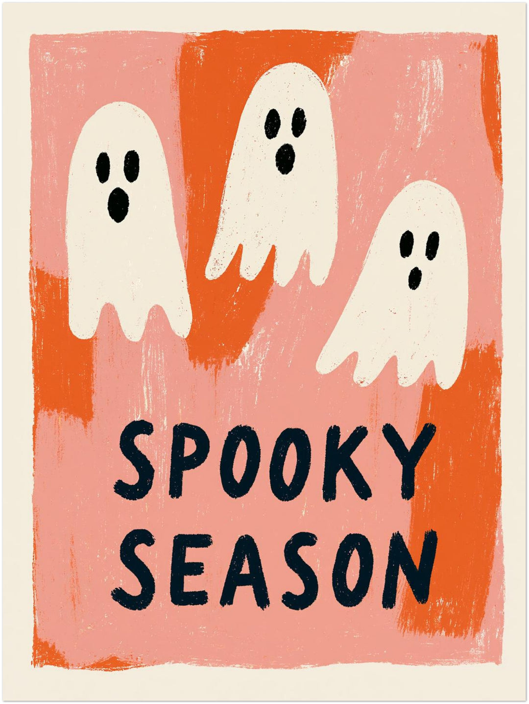 Drei Geister Spooky Season Poster – Ohne Rahmen – Produktfoto