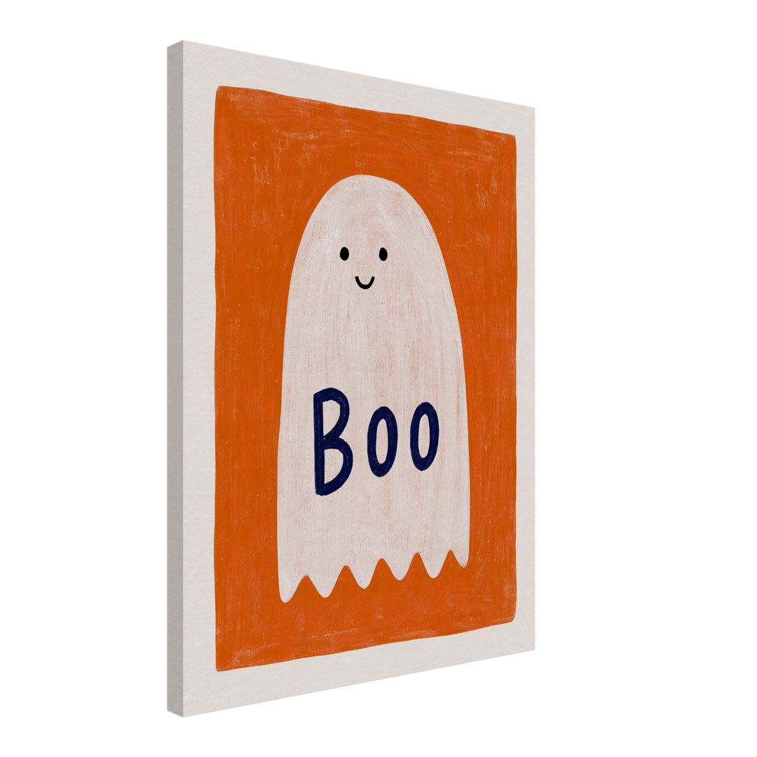 gespenst-boo-halloween Leinwandbild – Schräge Ansicht – Produktfoto