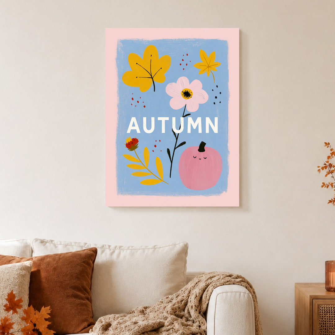 Herbst in Rosa und Gold Poster – Ohne Rahmen – Produktfoto