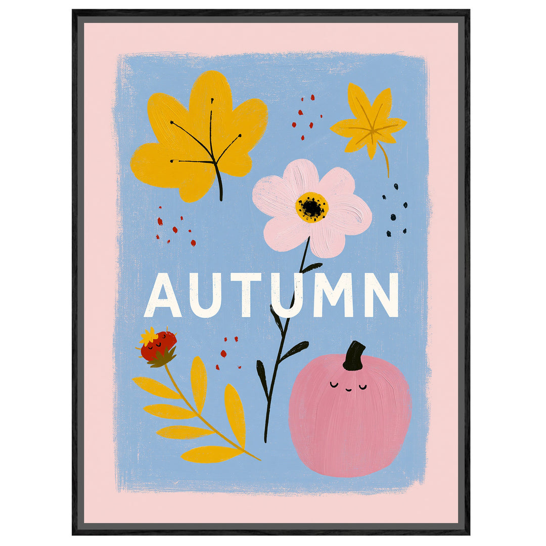 Herbst in Rosa und Gold Leinwandbild – Leinwandbild