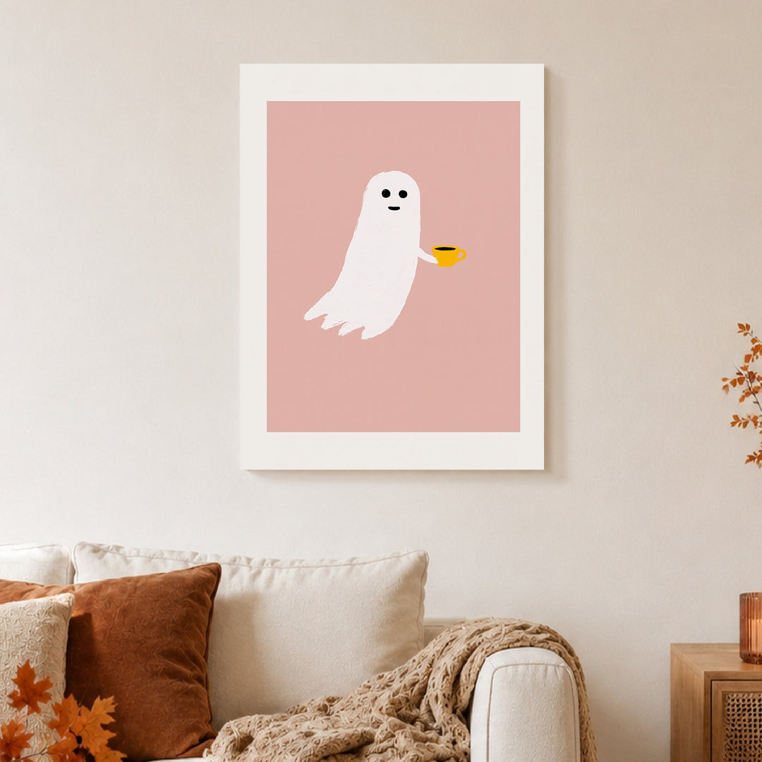 Kleines Gespenst Kaffeepause Poster – Ohne Rahmen – Produktfoto